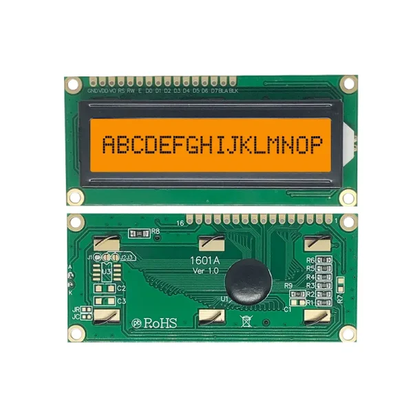 16X1 Monochrome Character Lcd Display (5)