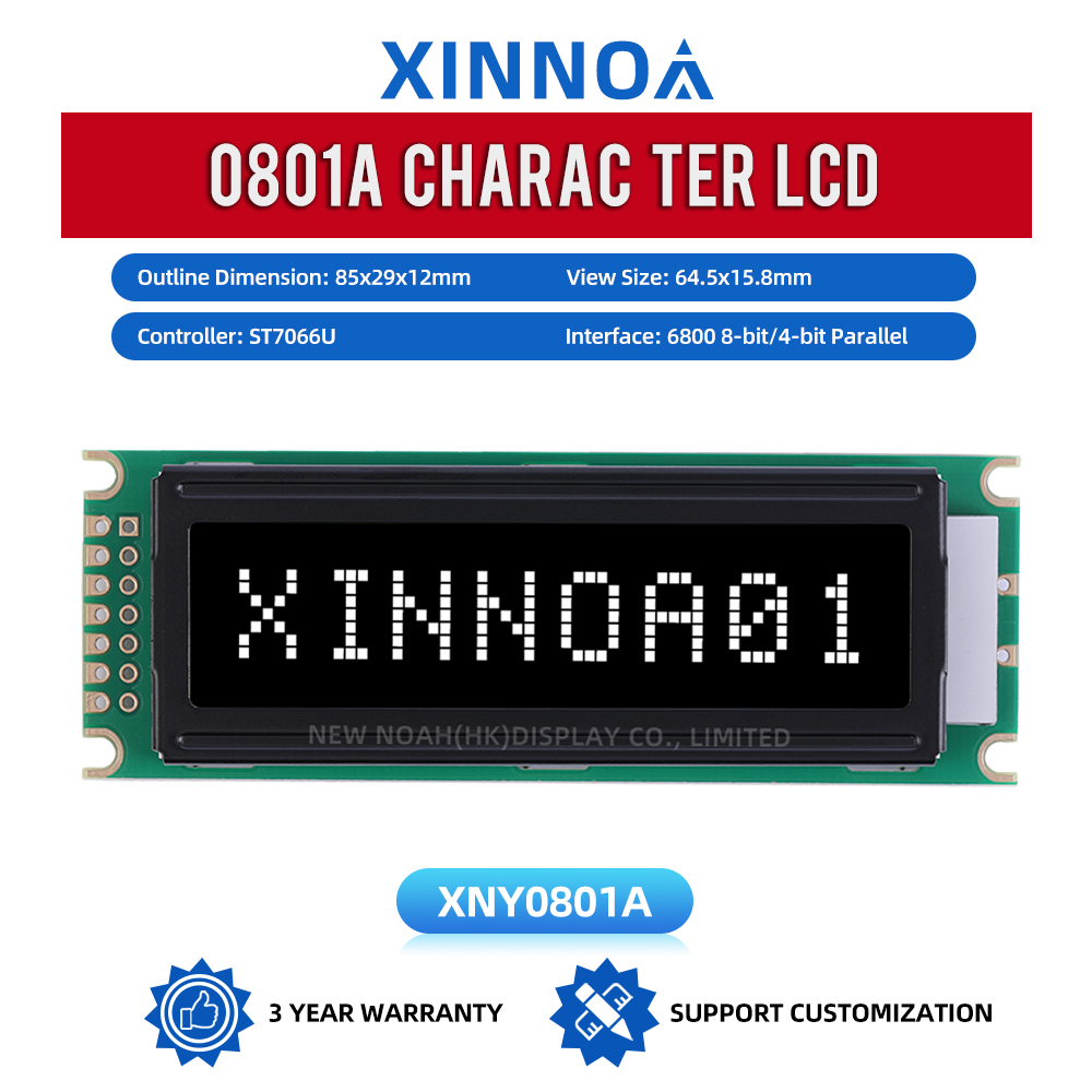 DFSTN Black Film 0801 Character LCD Screen Module High-Quality LCD Screen