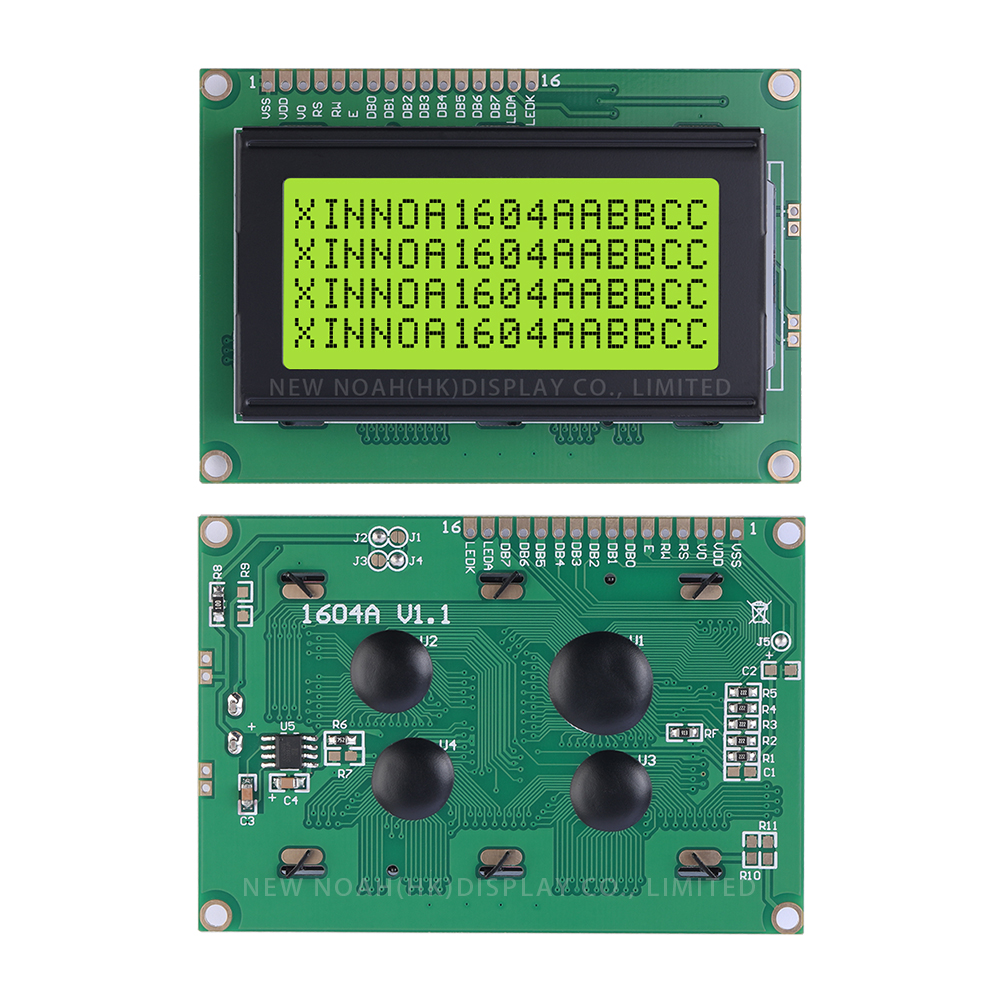 Yellow Green Film 1604A 3.3V Liquid Crystal Display 02*16 Optional ST7066U Industrial Display Screen - Image 3