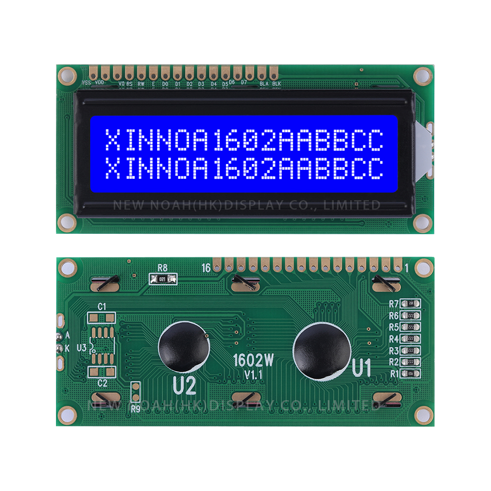 Blue Film White Letters 1602W Multiple Word Libraries 02*16 LCD Interface 16PIN Liquid Crystal Display - Image 3