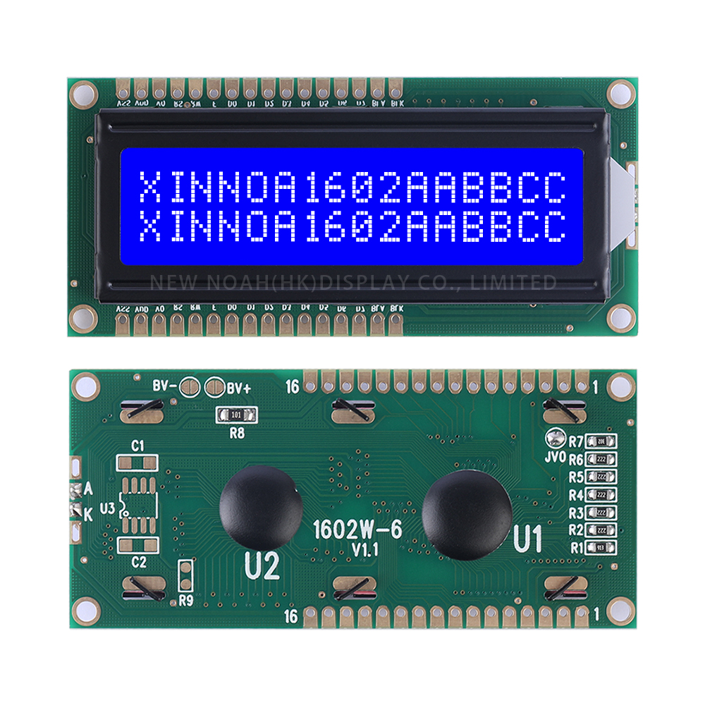 Blue Film White Letters 1602W-6 Double Row 16PIN Double Row LCD Screen 64*16MM AIP31066L LCD Module - Image 3