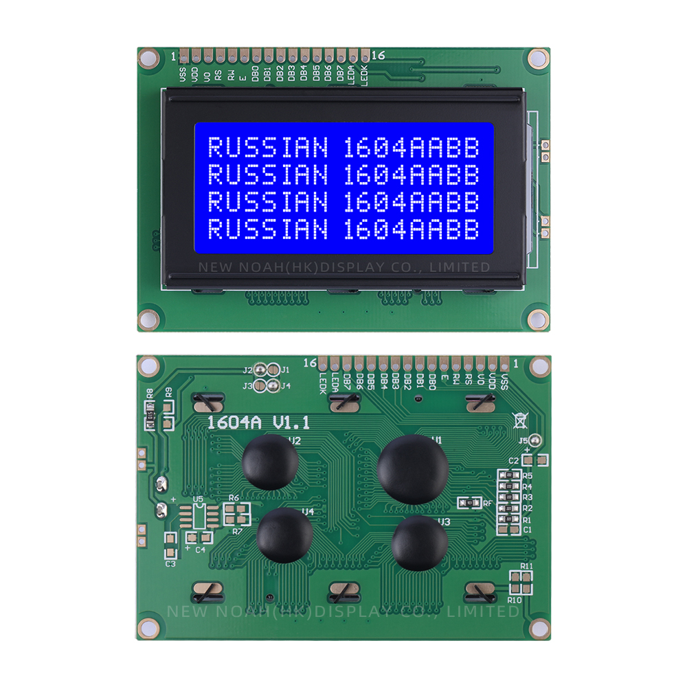 Russian Blue Film White Letters 1604A Multiple Word Libraries 04*16 LCM LCD Display Screen ST7066U - Image 3