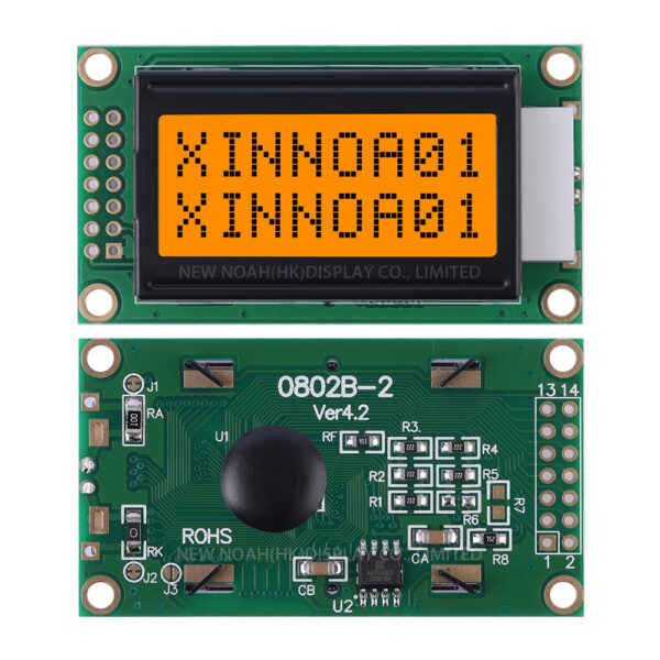 Gray Film 0802B-2 3.3V Character LCD Module 0208 LCD 14 PIN ST7066 8X2 LCD Portable Display Module - Image 3
