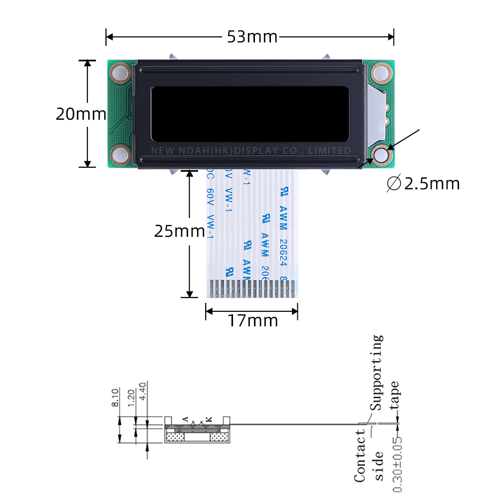 Russian DFSTN Black Film 1602A-20-1A Character LCD Screen 5V ST7066U LCD/LCM Display Screen - Image 4