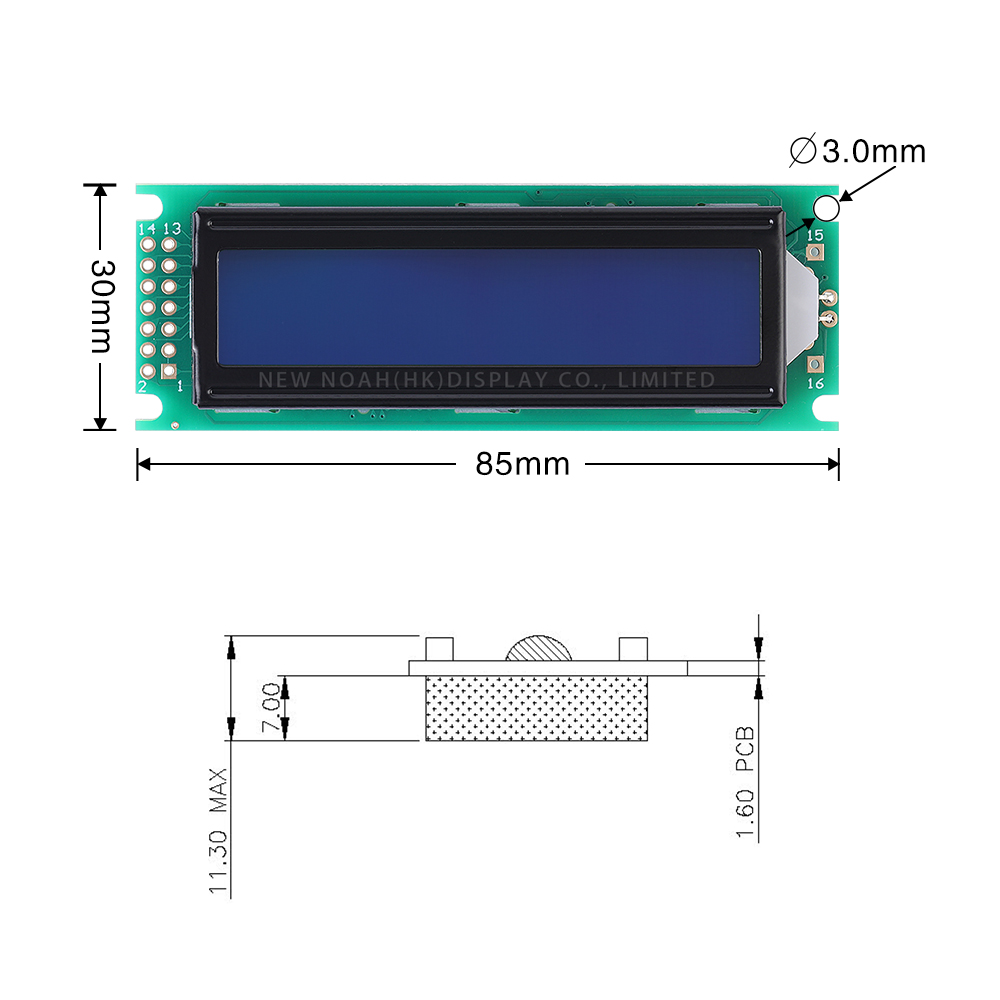 Blue Film White Letters 1602H Liquid Crystal Display Interface Industrial Grade Display Screen Global Bestseller - Image 4