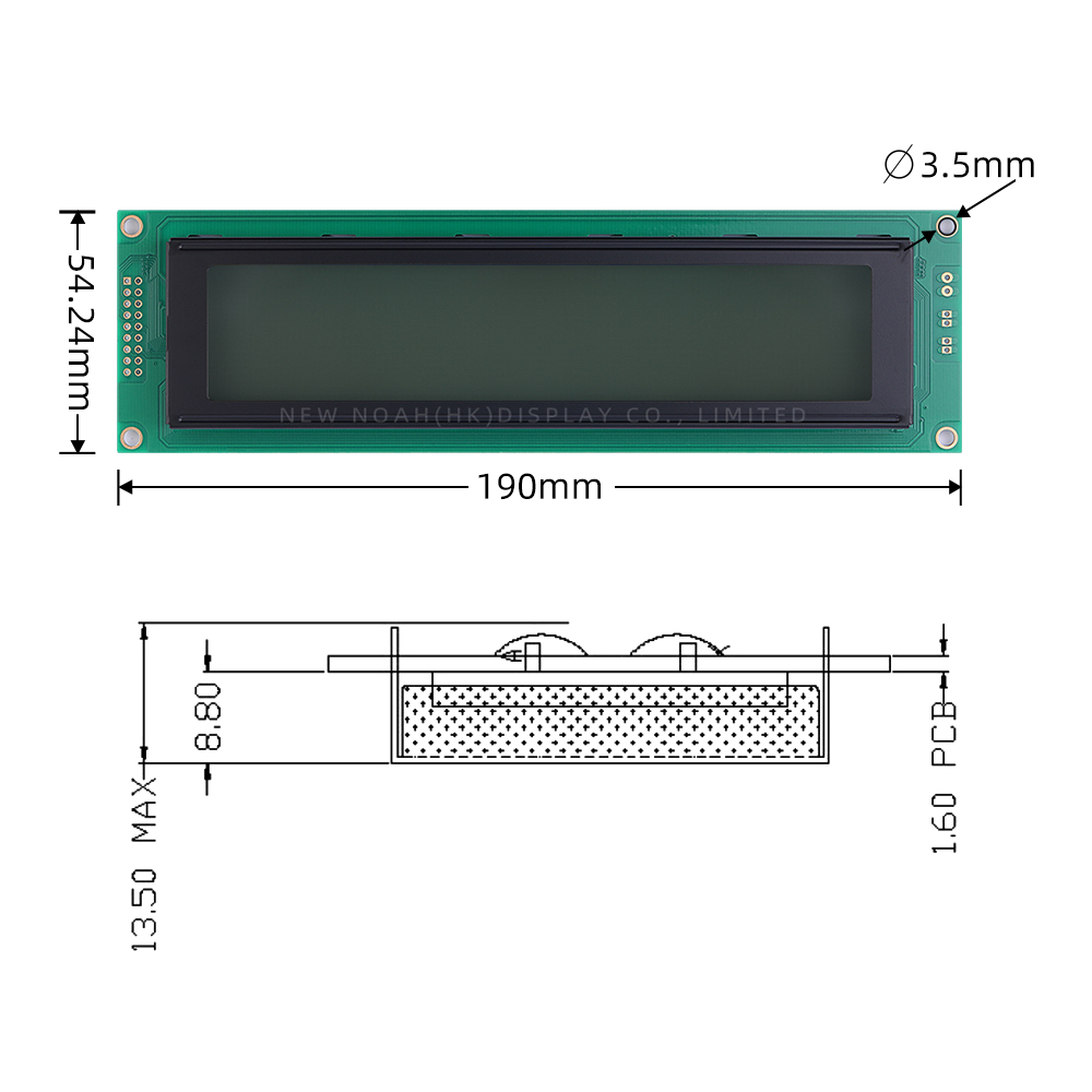 Gray Film 4004A3 Display Screen 4X40 ST7066U With LED Backlight Character Module Support Scheme Development - Image 4