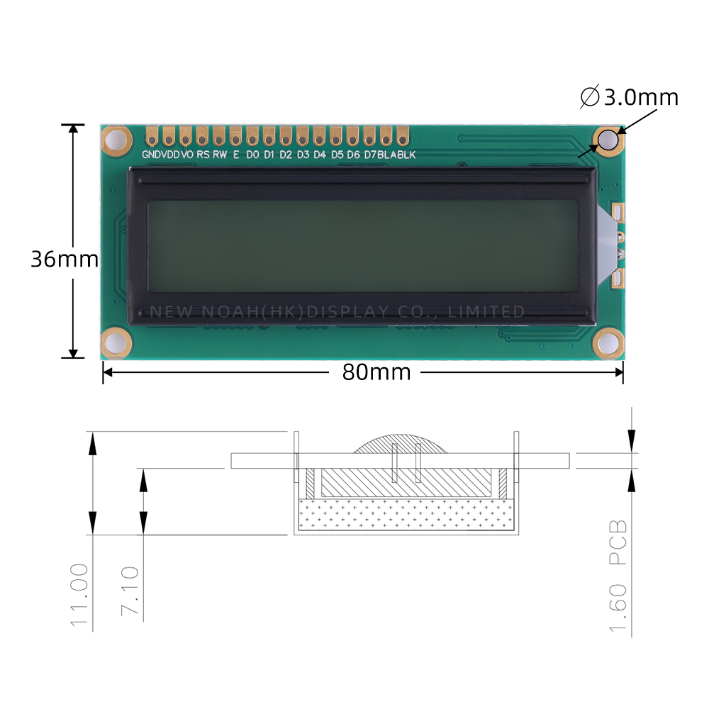 Russian Gray Film 1602A 3.3V LCD Display Screen Controller ST7066U Support Scheme Development - Image 4