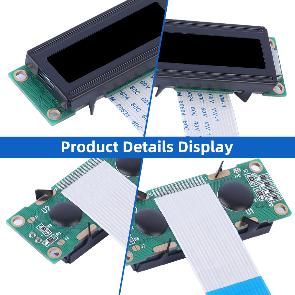 DFSTN Black Film 1602A-20-1A LCD Module 1602 ST7066U Support Scheme Development 2*16 Monochrome Screen - Image 5