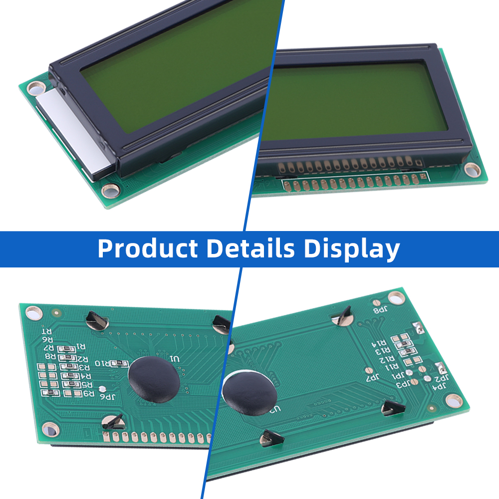 Yellow Green Film 2002B Character LCD Module Display Screen 02*20 LCD ST7066U Double Row Interface Module - Image 5