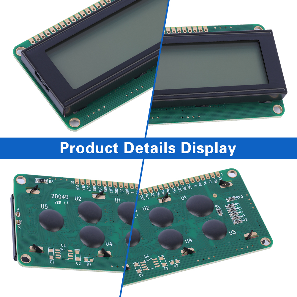 Gray Film 2004D Font Screen 16PIN Interface Module ST7066U Single Row Interface Module - Image 5