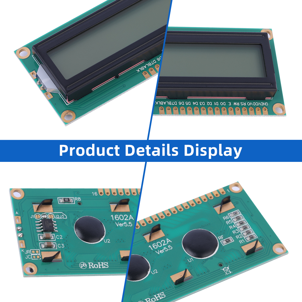 Russian Gray Film 1602A 3.3V LCD Display Screen Controller ST7066U Support Scheme Development - Image 5