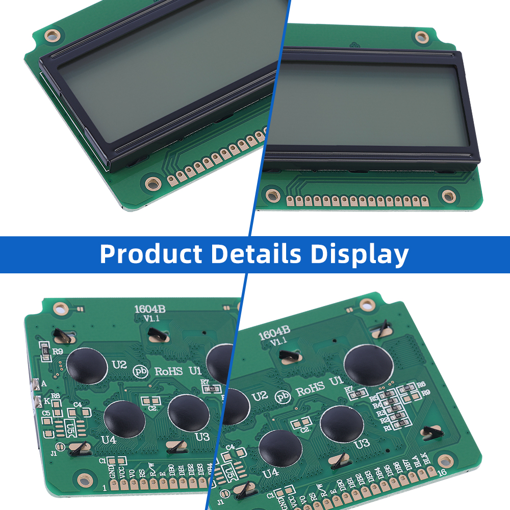 Russian Gray Film 1604B Liquid Crystal Display 16PIN ST7066U Character LCD Screen Quality Assurance - Image 5