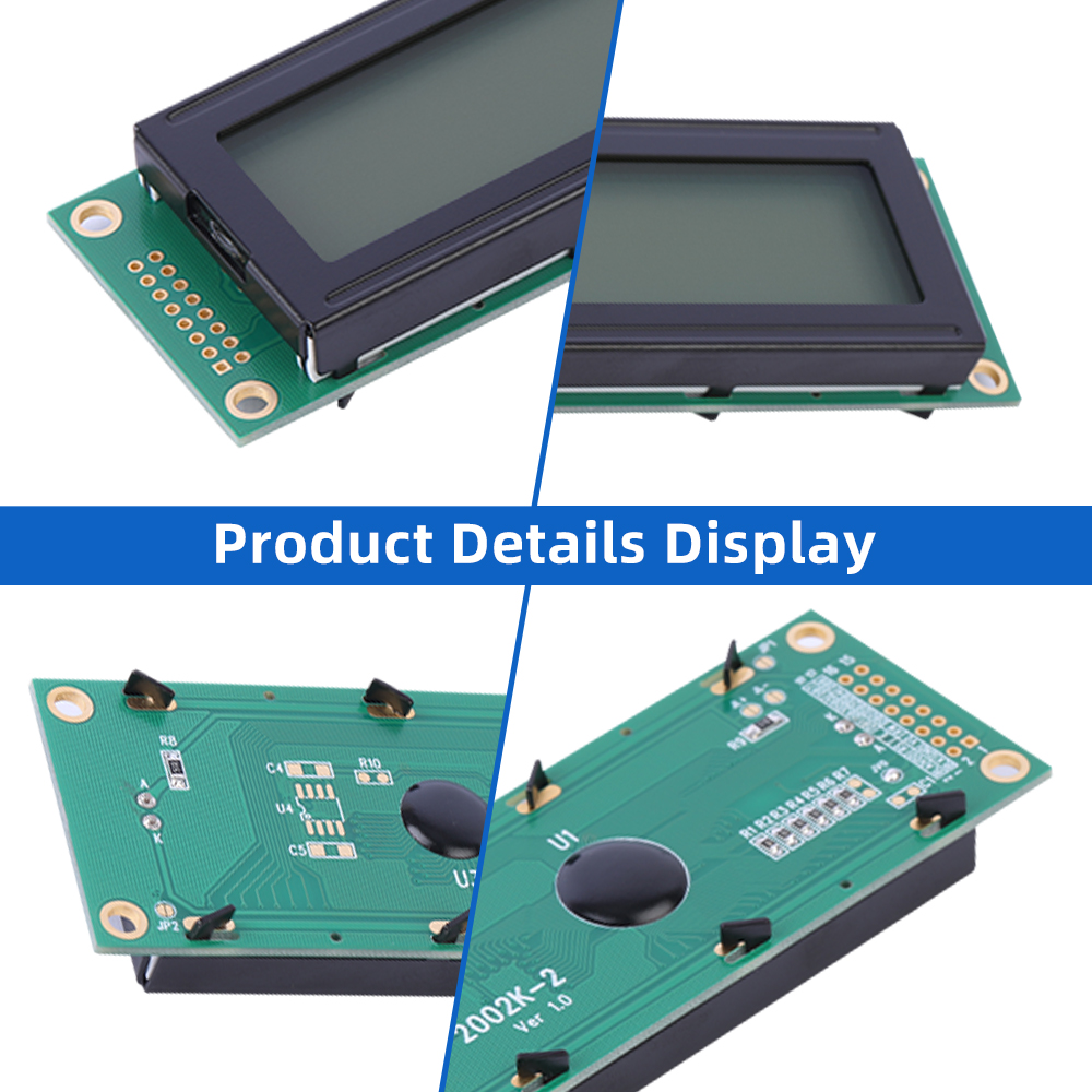 Russian Gray Film 2002K-2 Character LCD Module LCD2002 180*40MM 3.3V/5V ST7066U - Image 5