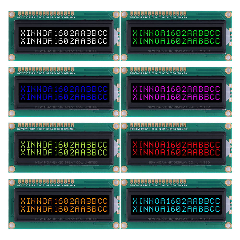 BTN Black Film 1602A 3.3V LCD Dot Matrix Screen 2*16 LCD1602A ST7066U Multiple Font Character Screen - Image 6