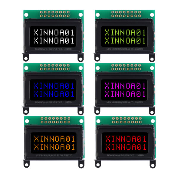 DFSTN Black Film 0802C Character Display Screen 0802 16 PIN ST7066U Ultra Small Module STN Blue Font - Image 6