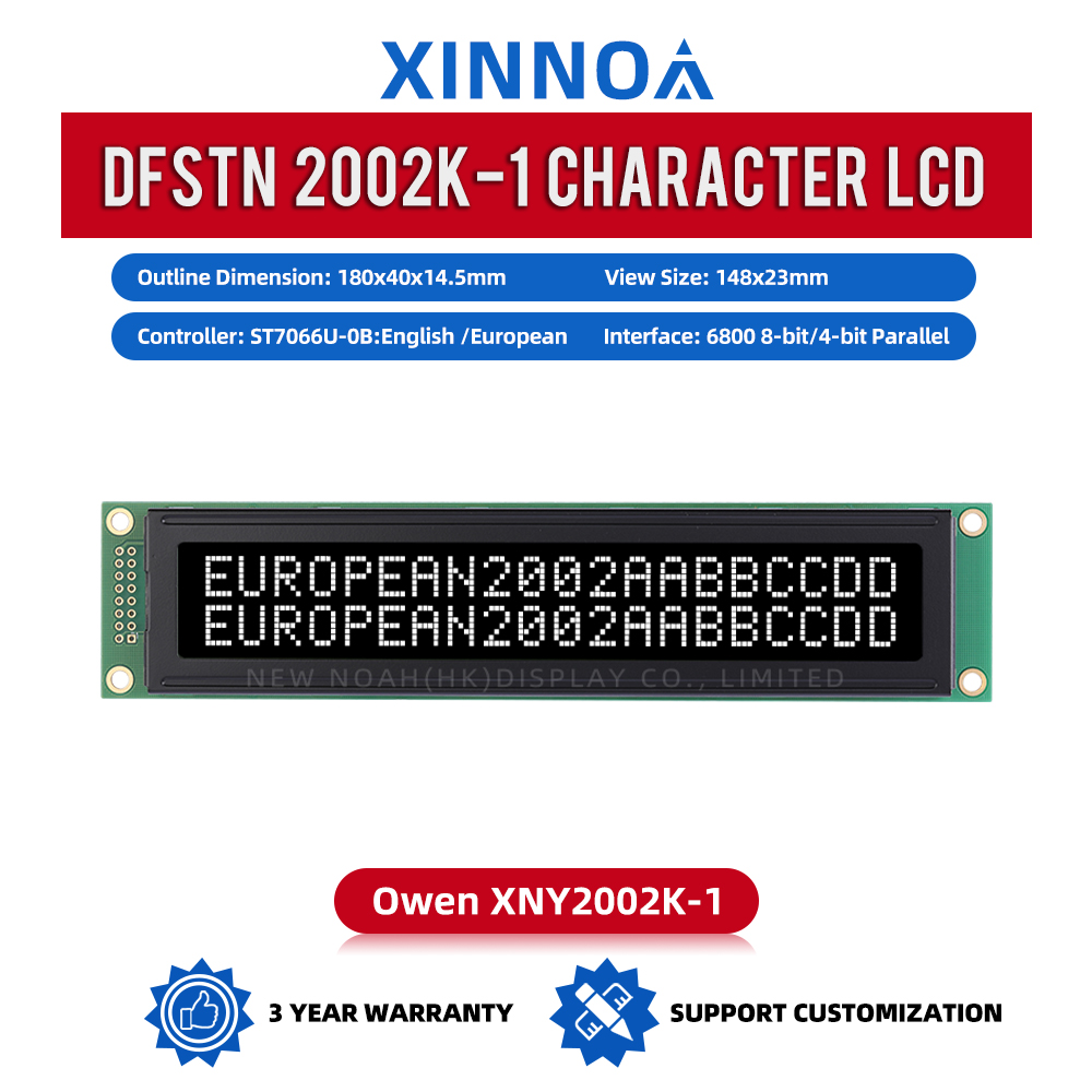 European DFSTN Black Film 2002K-1 Large Screen LCD Module Equipped With Built-In Led Backlight