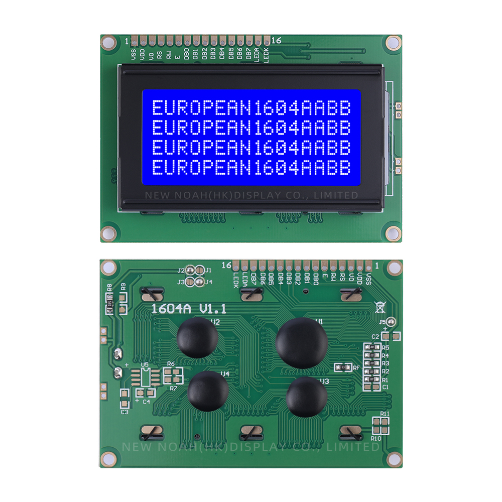 European Blue Film White Letters 1604A Multiple Word Libraries LCM LCD Display Screen ST7066U - Image 3