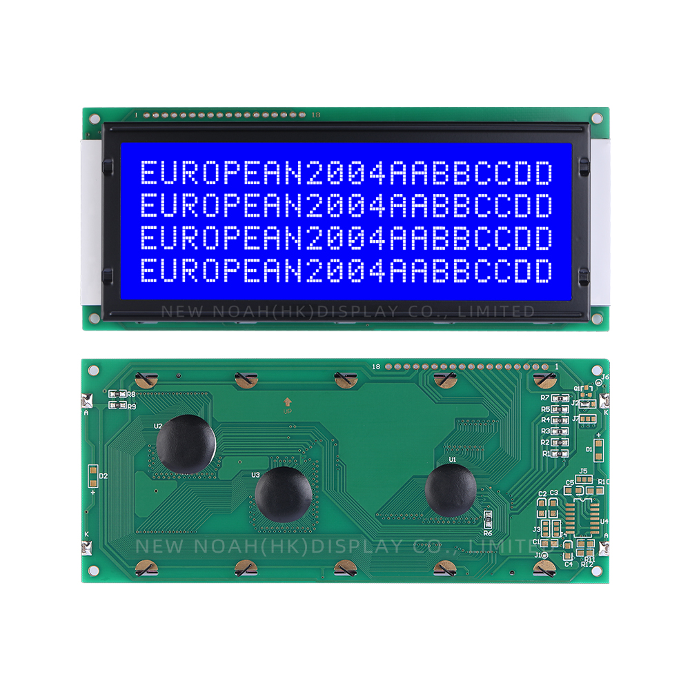 European Blue Film White Letters 2004C-1 Large Character LCD Module ST7066U - Image 3