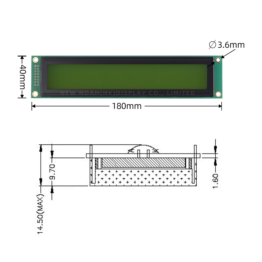 Cyrillic Yellow Green Film 2002K-2 Character LCD Module LCD2002 3.3V/5V ST7066U - Image 4