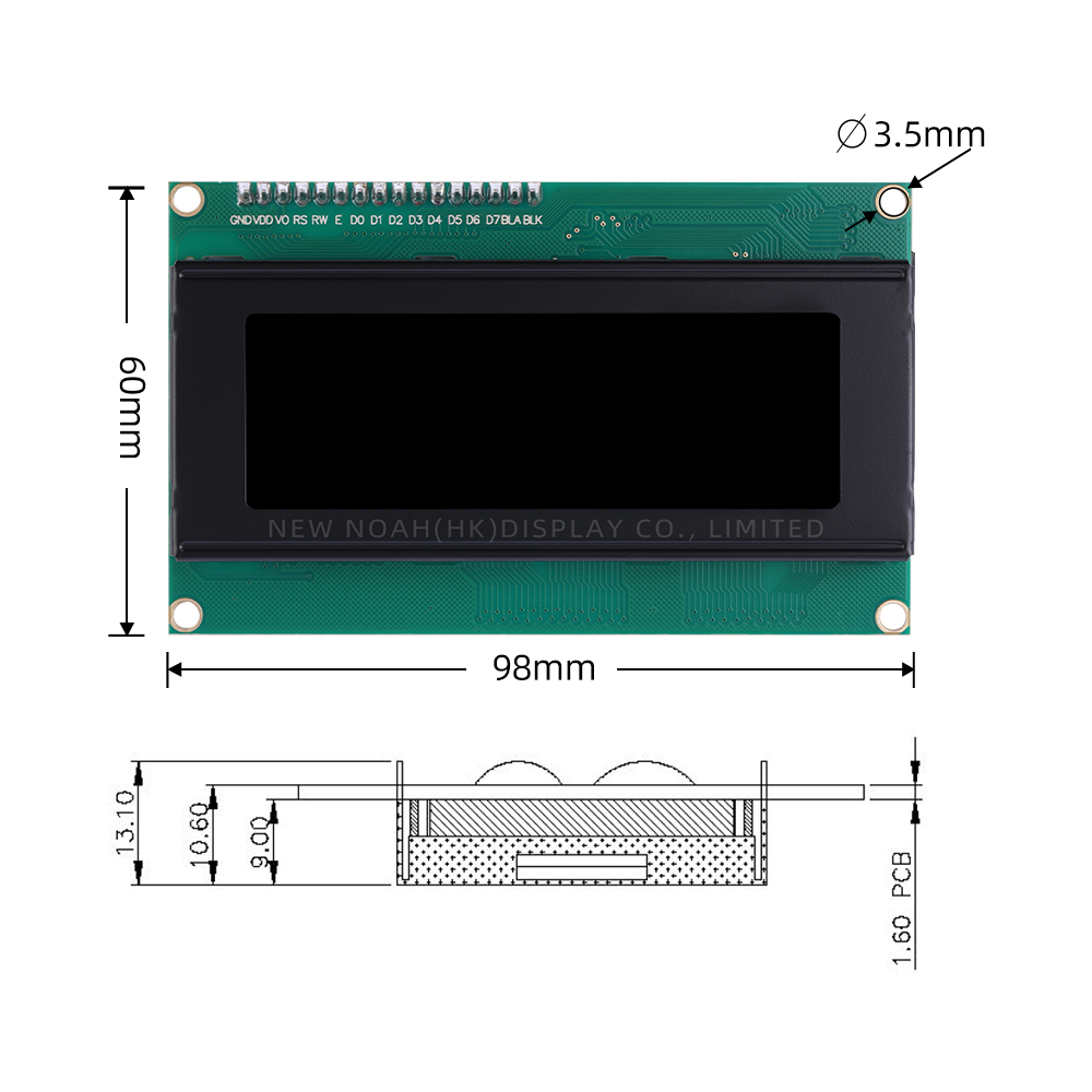 European BTN Black Film2004A IIC Adapter Board Character 12C Interface 5V - Image 4