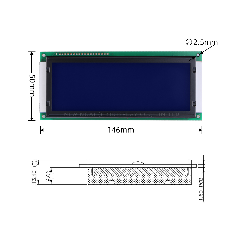 European Blue Film White Letters 2004C-1 Large Character LCD Module ST7066U - Image 4