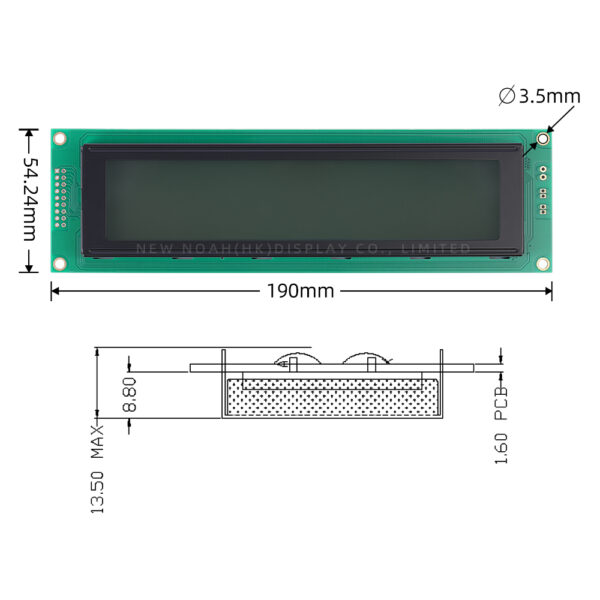 Persian Gray Film 4004A5 Character Dot Matrix Screen 18PIN Interface Module - Image 4