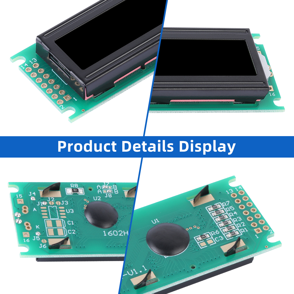 Cyrillic BTN Black Film 1602H Character LCD Screen ST7066U Multiple Languages To Choose From - Image 5