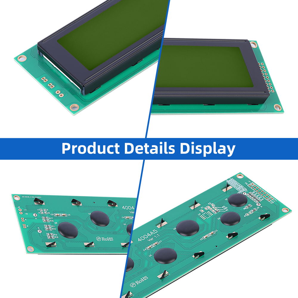 Cyrillic Yellow Green Film 4004A5 Character Display Screen ST7066U LED Backlit Character Screen - Image 5