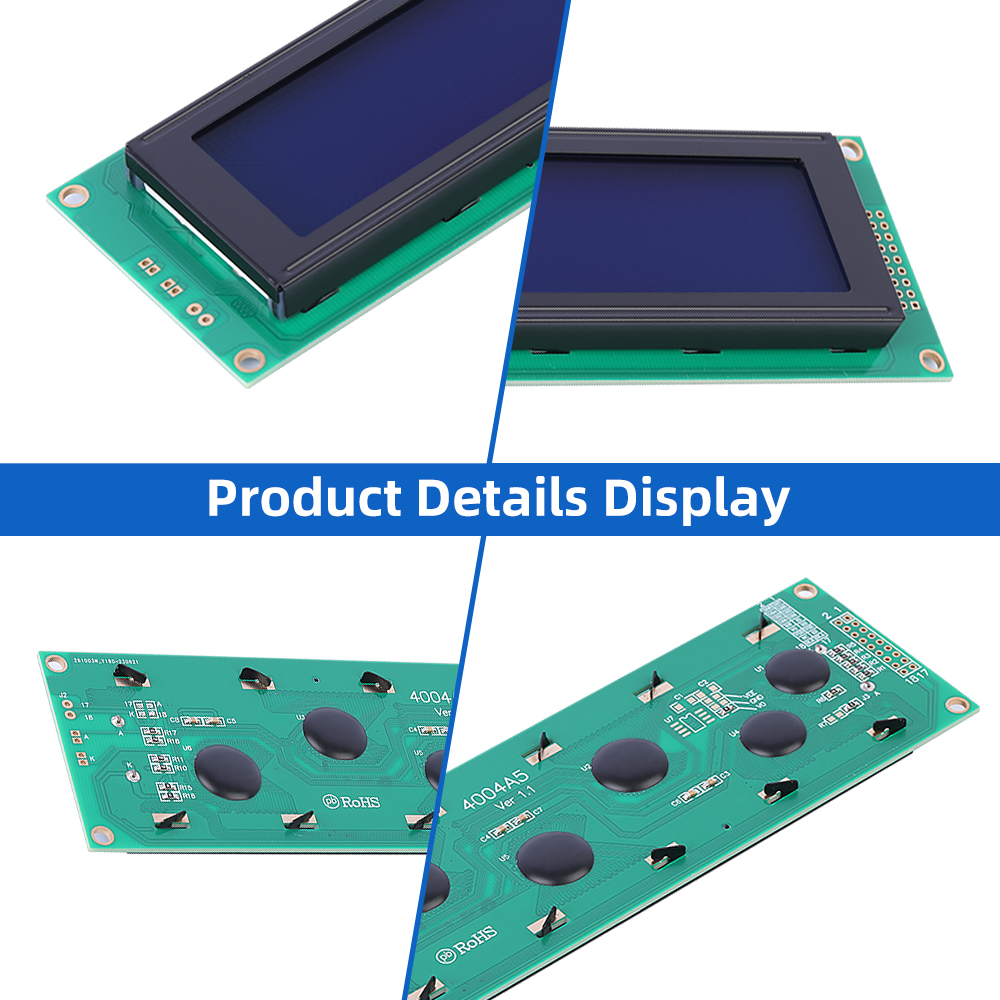 European Blue Film White Letters 4004A5 LCM Parallel Port Display Screen - Image 5