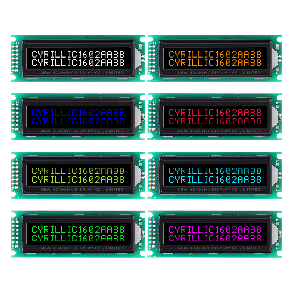 Cyrillic BTN Black Film 1602H Character LCD Screen ST7066U Multiple Languages To Choose From - Image 6