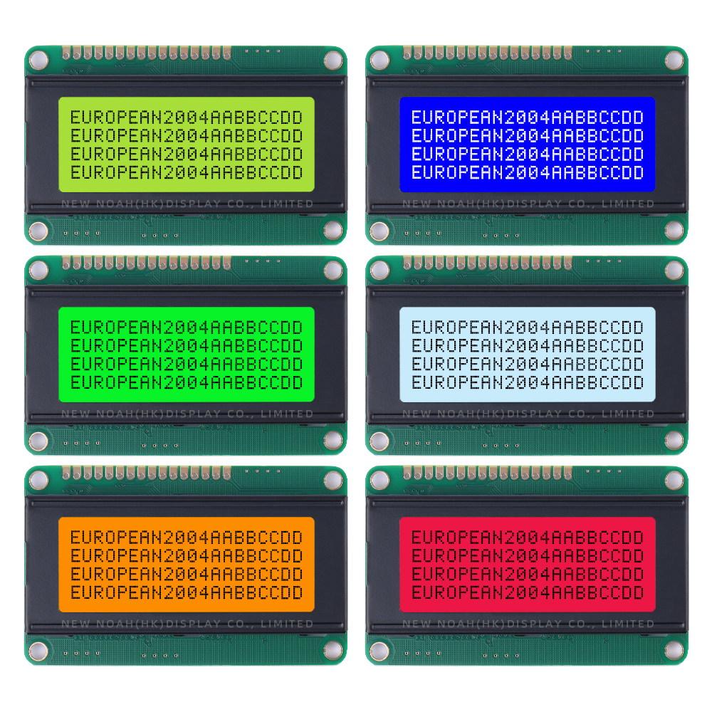 European Yellow Green Film 2004D 4*20 Standard Universal Interface ST7066U High Quality LCD Screen - Image 6
