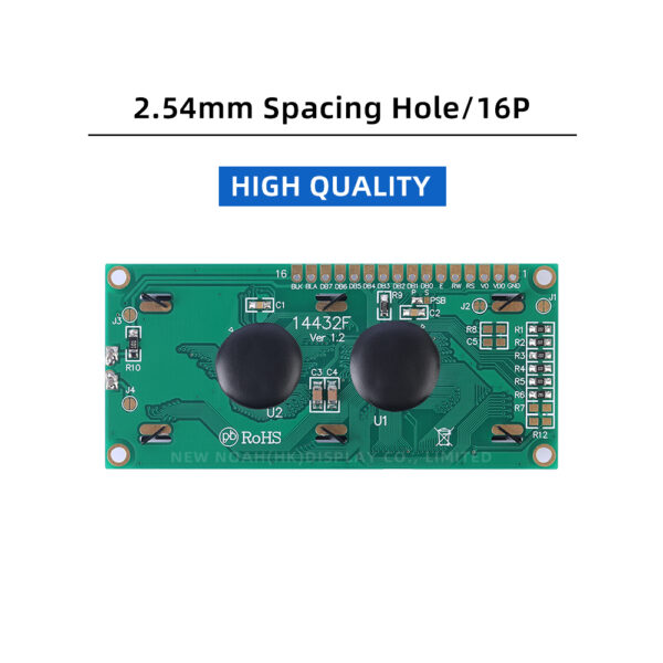Blue Film 14432F 80X36X12.2MM Serial SPI/Parallel Graphics 5V LCD Module Display LCM ST7920/AIP31020 - Image 2