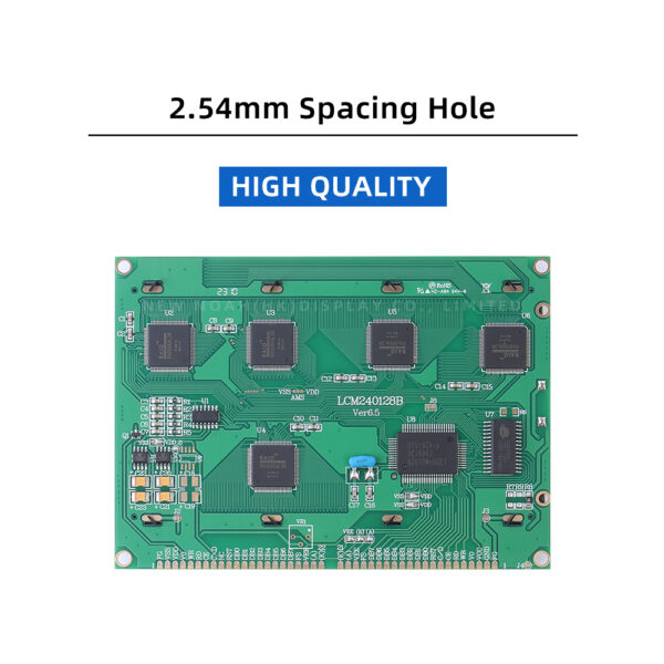 Yellow Green Film LCM240128B Touch Panel Screen PlaStic 144X104MM LCD Display Module With - Image 2