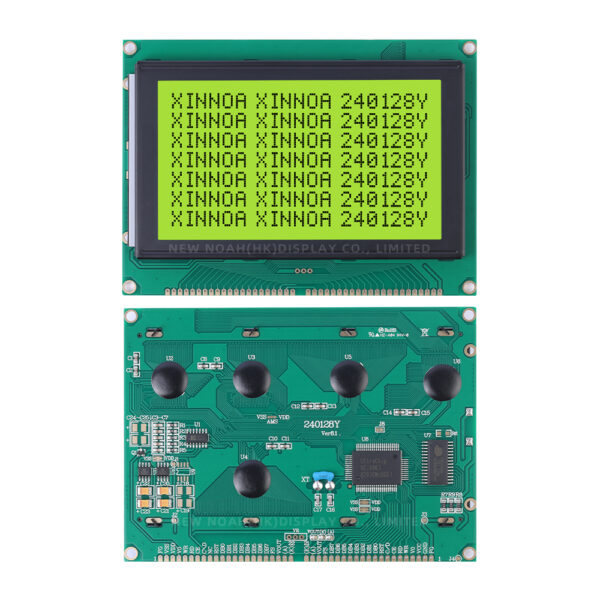 Yellow Green Film Factory Direct Sales 240128Y Graphic Dot Matrix Module 144X104MM LCM Monochrome Screen Module - Image 3