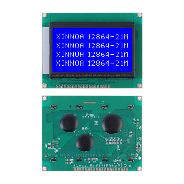 Blue Film Stable Supply Of 12864-21M LCD Display Device 5V Serial Port LCD Screen Control ST7920 - Image 3