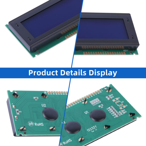 Blue Film 12232Y LCD Screen High Brightness Screen 122*32 Graphic Dot Matrix Screen LCM LCD Module - Image 5