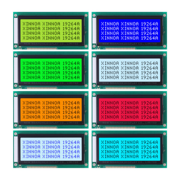 Yellow Green Film Uv ResiStant Material 19264A Graphic LCD Display SBN0064 Warranty For Three Years 5V 3.3V - Image 6
