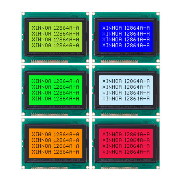 Blue Film 12864A-A Working Temperature  LCD Display With Backlight 20PIN 5V Parallel Port 12864 Panel - Image 6